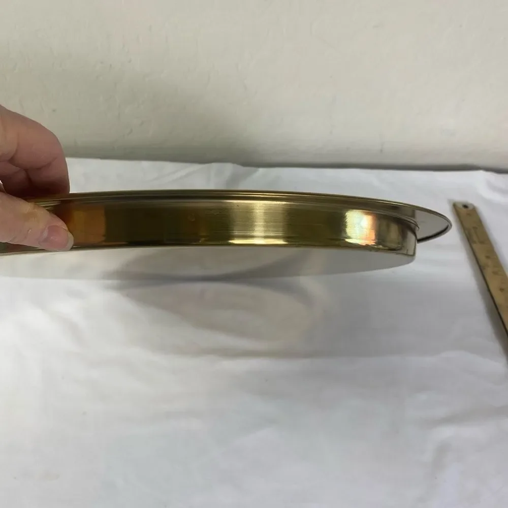 Elegant Gold Ikea round serving tray